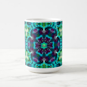 JANE ~ Hübsch Glitterie Muster ~ Personalisiert ~ Kaffeetasse
