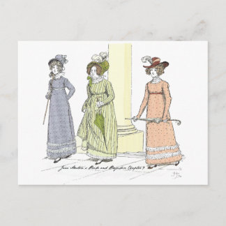 Jane - Jane Austen Pride and Prejudice Postkarte
