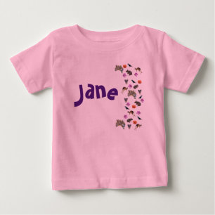 Jane, Name mit australischer Wildtierart, Baby T-shirt