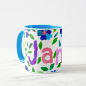 'Jane' Name-spezifische Coffee-Tasse Tasse (Vorderseite Links)