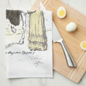 Jane on Horseback - Jane Austen Pride & Prejudice Geschirrtuch (Viertel Falte)