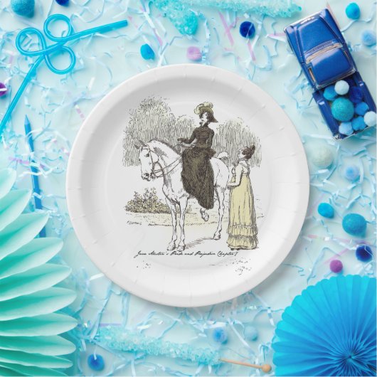 Jane on Horseback - Jane Austen Pride & Prejudice Pappteller (Party)