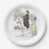 Jane on Horseback - Jane Austen Pride & Prejudice Pappteller (Vorderseite)