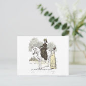 Jane on Horseback - Jane Austen Pride & Prejudice Postkarte (Stehend Vorderseite)