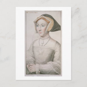 Jane Seymour (c.1509-37), graviert durch Francesco Postkarte