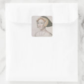 Jane Seymour (c.1509-37), graviert durch Francesco Quadratischer Aufkleber (Tasche)