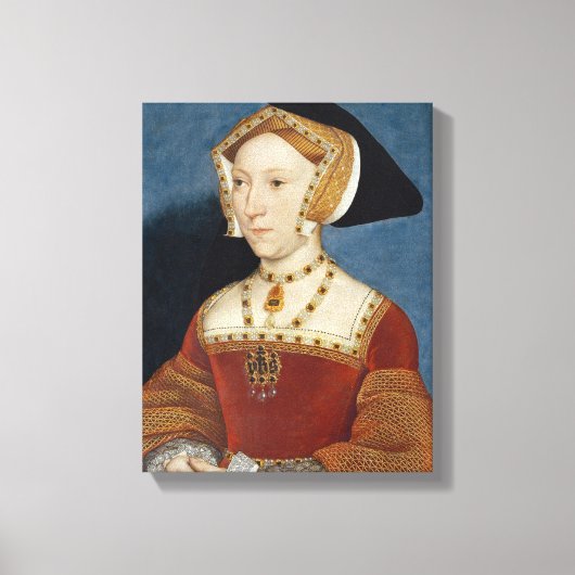Jane Seymour - Hans Holbien the Young - 1536 Leinwanddruck (Vorderseite)
