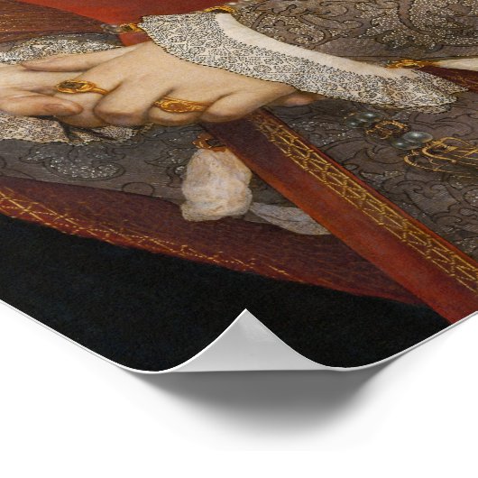 Jane Seymour Portrait - Königin von England Poster (Ecke)
