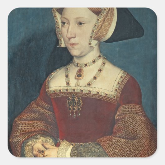 Jane Seymour Quadratischer Aufkleber (Vorderseite)