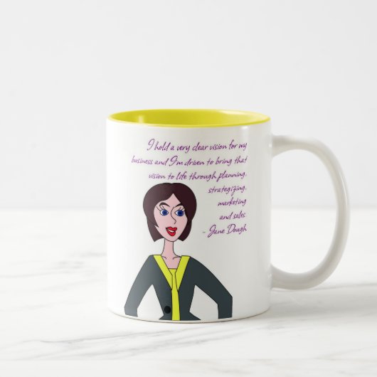 Jane-Teig Zweifarbige Tasse (Rechts)