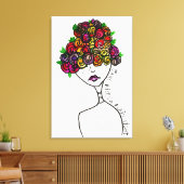 Jane verbirgt sich auf Schlichte Sicht Leinwanddruck (Insitu (Wohnzimmer))