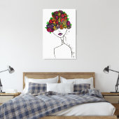 Jane verbirgt sich auf Schlichte Sicht Leinwanddruck (Insitu (Schlafzimmer))