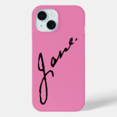 Jane wie Jane Austen, Unterschrift Case-Mate iPhone Hülle (Rückseite)