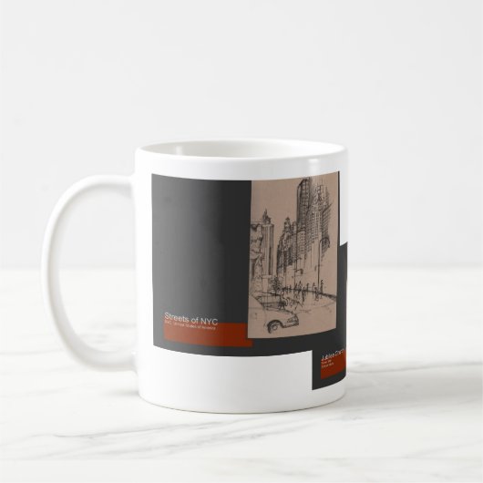Janejira Marken-Architekturskizzen Kaffeetasse (Links)