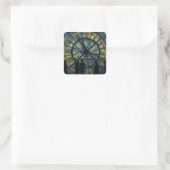 Janela Eterna do Tempo Quadratischer Aufkleber (Tasche)