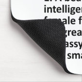 Janell Definition Personalisierter Name Lustiger W Mousepad (Ecke)