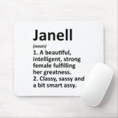 Janell Definition Personalisierter Name Lustiger W Mousepad (Mit Mouse)