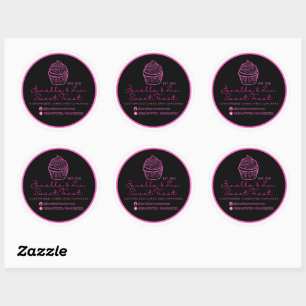 Janella&Zin Cake Logo Runder Aufkleber