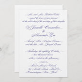 Janelle Hochzeitseinladung Einladung (Vorne/Hinten)