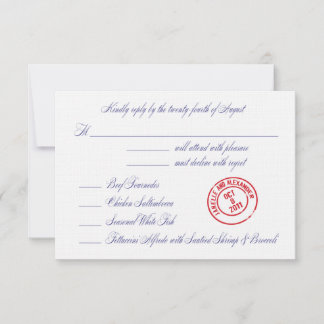 Janelle wedding rsvp card karte