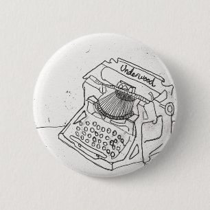 Janels antike Schreibmaschine Button