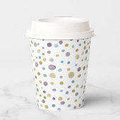 Janet Confetti Watercolor Dots Paper Cup Pappbecher (Rückseite)