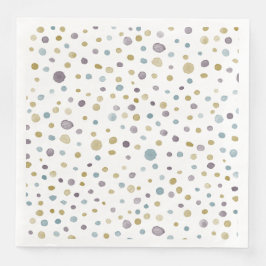Janet Confetti Watercolor Dots Paper Napkin Serviette