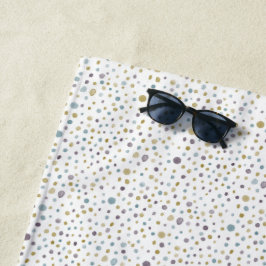 Janet Confetti Watercolor Dots Strandtuch