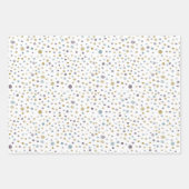 Janet Confetti Watercolor Dots Wrapping Paper Geschenkpapier Set (Vorderseite 2)