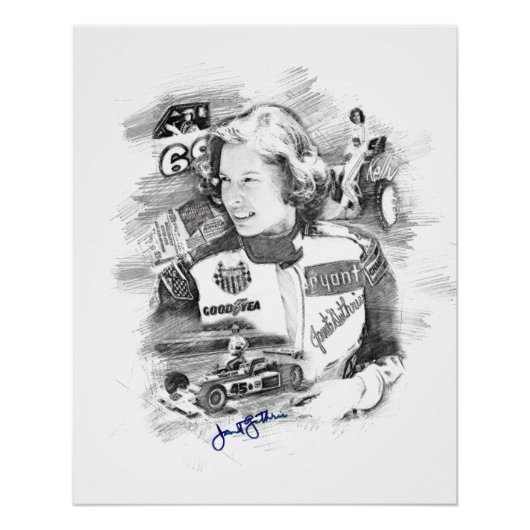 Janet Guthrie Poster (Vorderseite)