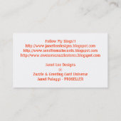 Janet Lee Designs-Business-Karte Visitenkarte (Rückseite)