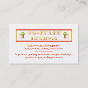 Janet Lee Designs-Business-Karte Visitenkarte