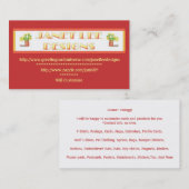 Janet Lee Designs Visitenkarte (Vorne/Hinten)