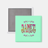 Janet Magnet (Vorderseite/Rückseite)