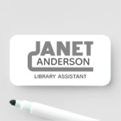 Janet Name Tag Namensschild (Beispiel)