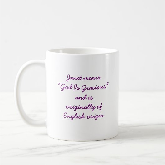 Janet-Tasse Kaffeetasse (Links)