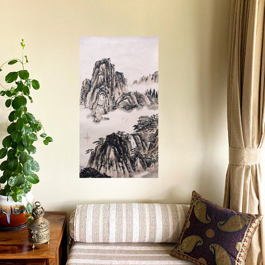 Jangtse-Fluss im Herbst Leinwanddruck