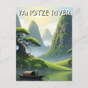 Jangtsekiang China Postkarte