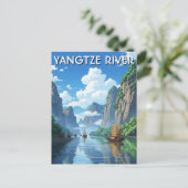 Jangtsekiang China Postkarte (Stehend Vorderseite)