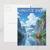 Jangtsekiang China Postkarte (Vorne/Hinten)