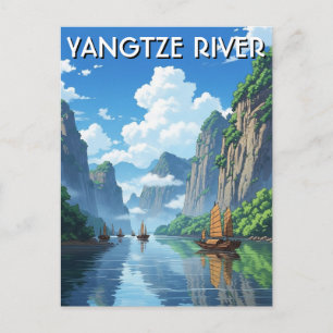 Jangtsekiang China Postkarte