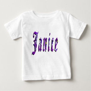 Janice Mädchen Name Logo, Baby T-shirt
