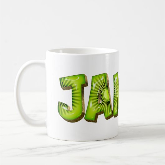 Janice Name Kiwi Style Tasse Teetasse Kaffeetasse (Links)
