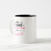 Janice Natürlich bin ich Phantastisch, ich bin Jan Zweifarbige Tasse (Vorderseite Links)