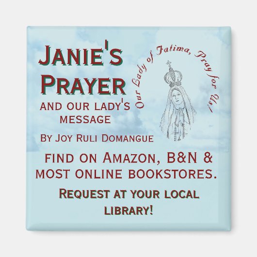 Janie's Prayer Promotional Magnet (Vorne)