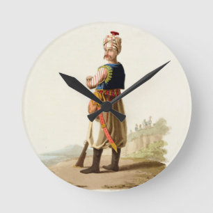 Janissary, "von den Kostümen der verschiedenen Runde Wanduhr