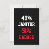Janitor Badass Card Karte (Vorderseite)