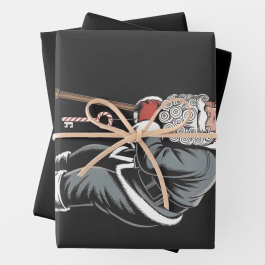 Janitor Claus Santa Christmas Custodian Xmas Geschenkpapier Set (Beispiel)