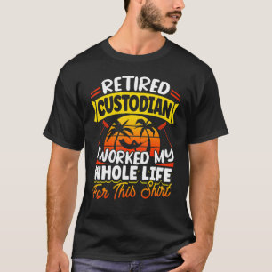 Janitor Cleaner Der Custodian, den ich arbeitete, T-Shirt