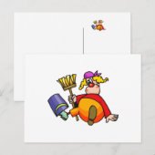 Janitor Clown Postkarte (Vorne/Hinten)